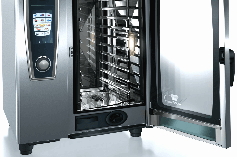 horno rational de ocasión - puerta abierta