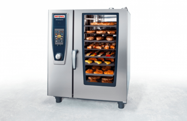 horno rational – comida dentro de horno horno rational - comida dentro de horno